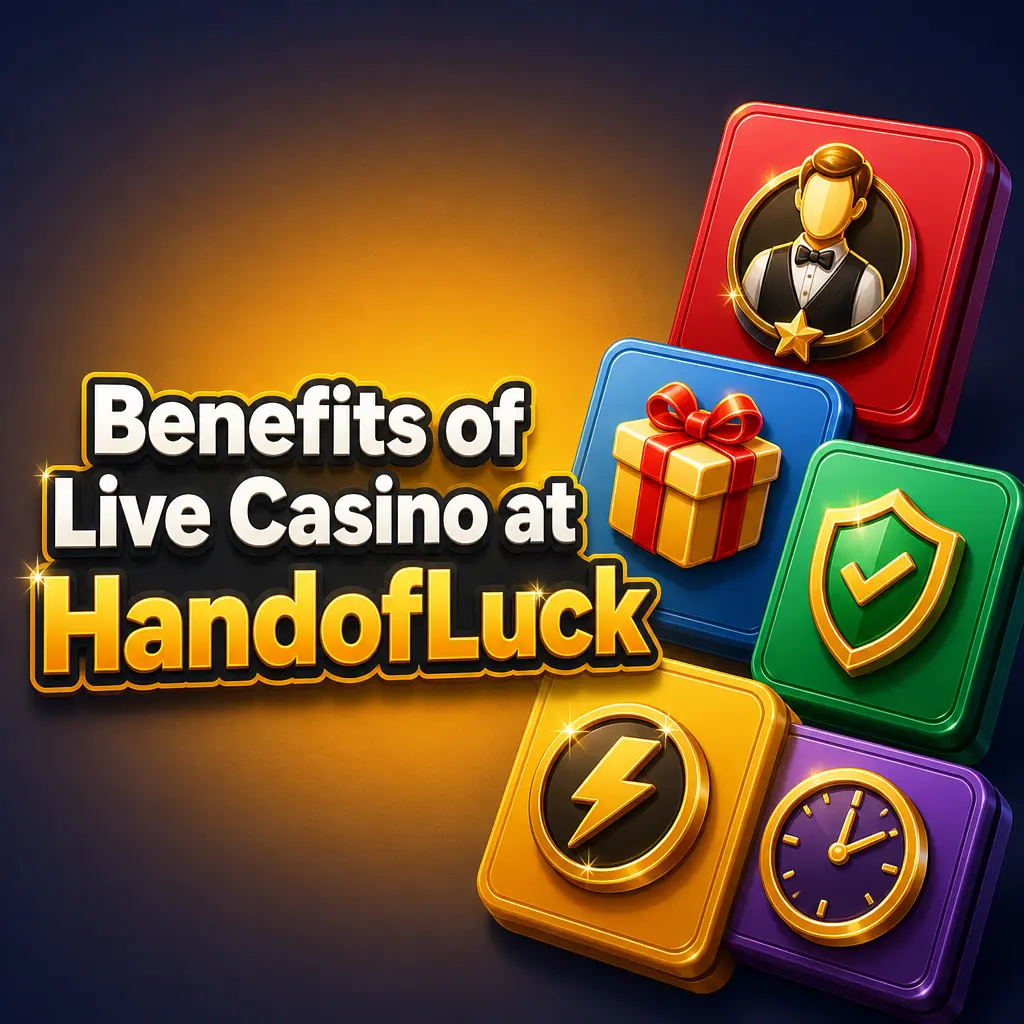 Live casino games at HandofLuck featuring real dealers, HD streaming, chat interaction, flexible stakes, and multiplayer game shows.