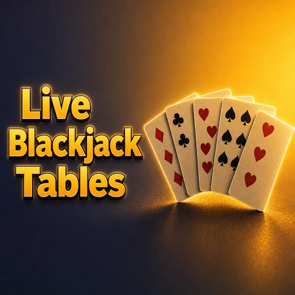 Live Blackjack tables at HandofLuck: Blackjack Party, Speed, Free Bet, Infinite, VIP, and Power Blackjack with real dealers