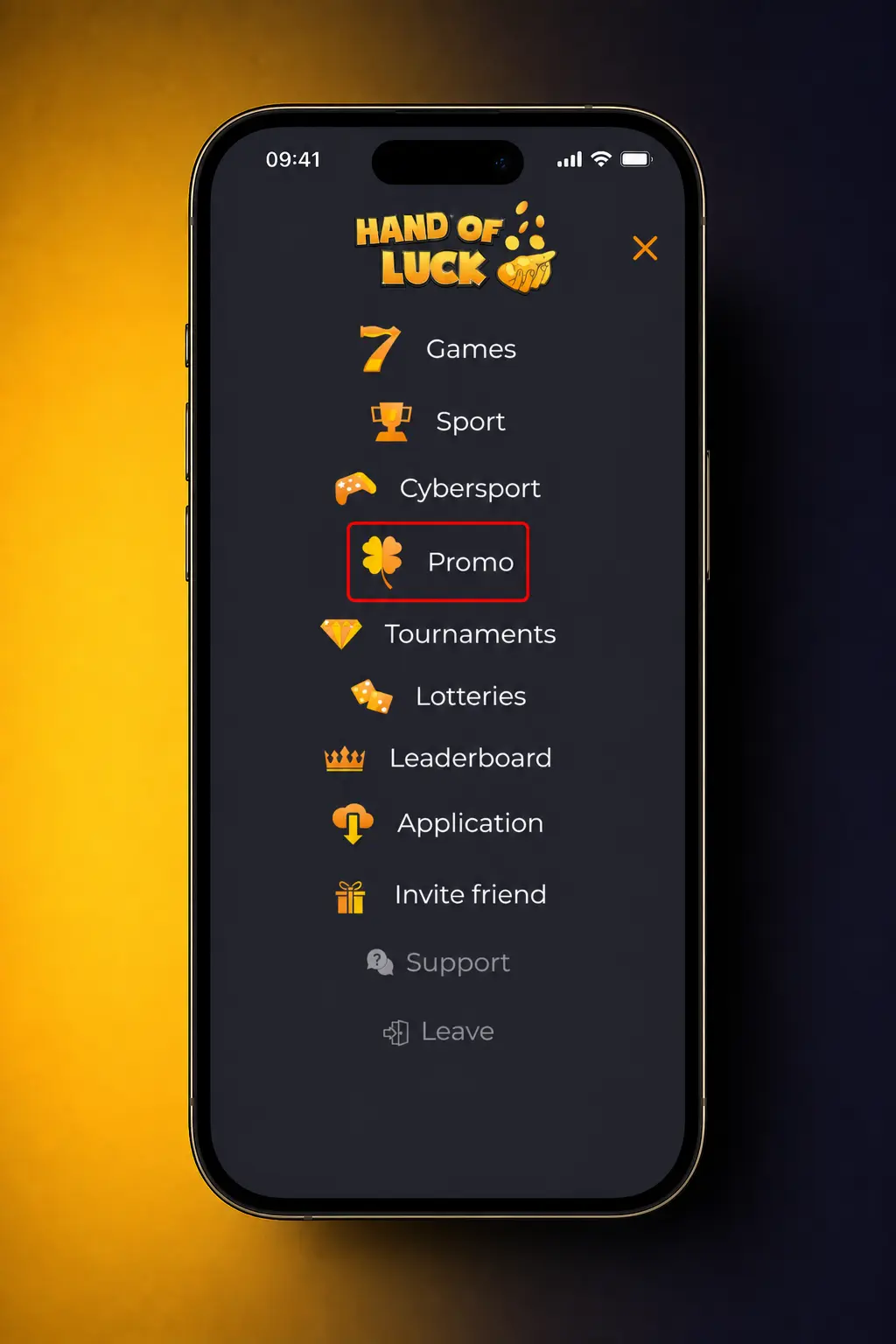 Step-by-step guide showing how to claim a HandofLuck bonus in the UK: register, deposit, enter code, confirm.