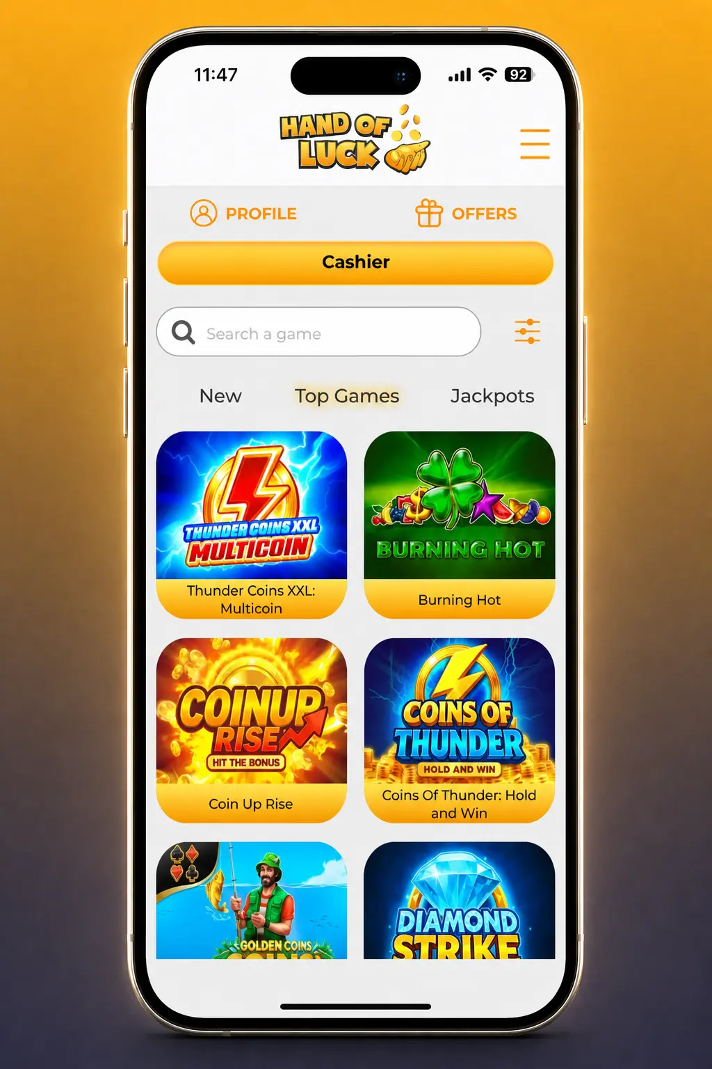 Step-by-step guide to loading and spinning HandofLuck slots, from login to adjusting bets and pressing spin.